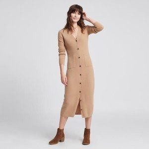 Naadam Long Cardigan / Sweater Dress with Pockets